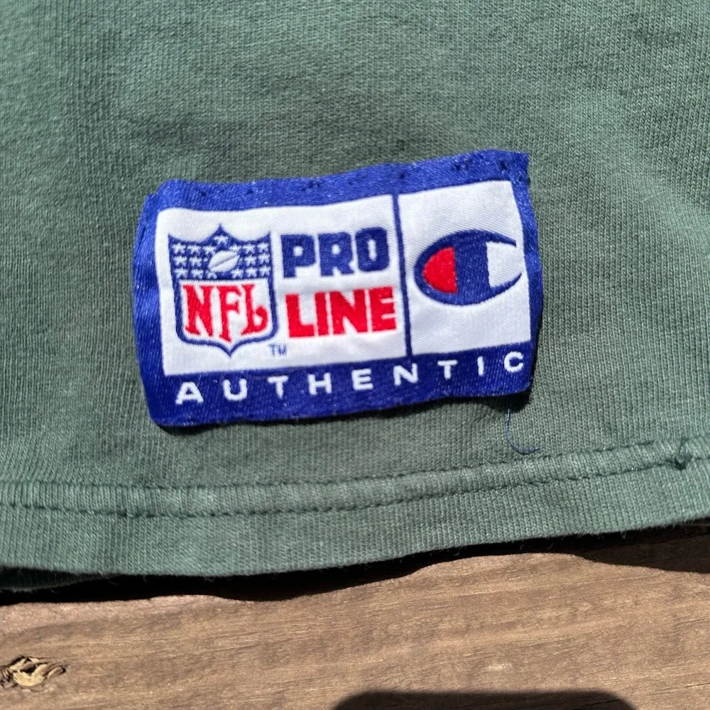 Vintage 1994 Green Bay Packers Champion NFL Pro Line Shirt Mens XL Green 90s - Picture 6 of 6